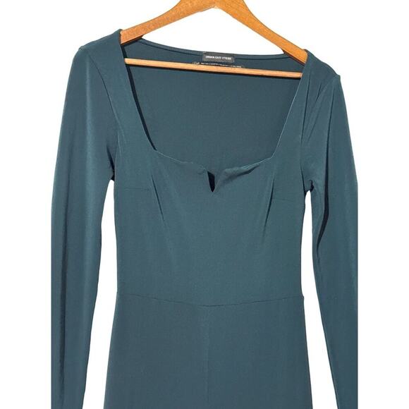 Urban Outfitters Dark Green Vicki VWire Small Wide Leg Stretch Jumpsuit Small - Picture 4 of 10